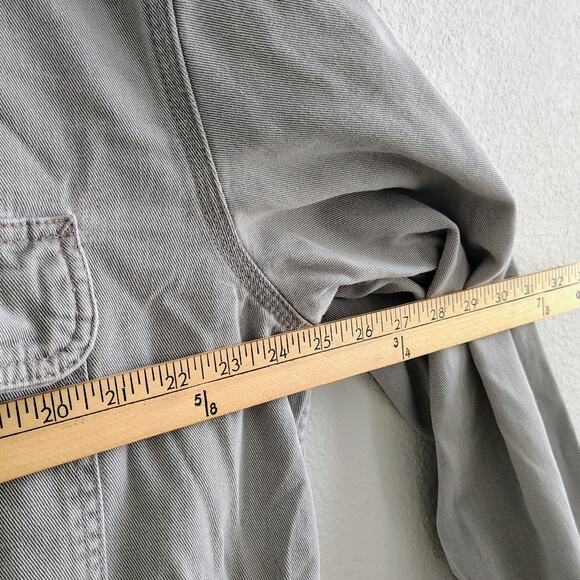 Carhartt FR Men 48 Tall Gray Coveralls Jumpsuit Thrashed Hole Stains Pocket Work - Picture 4 of 10